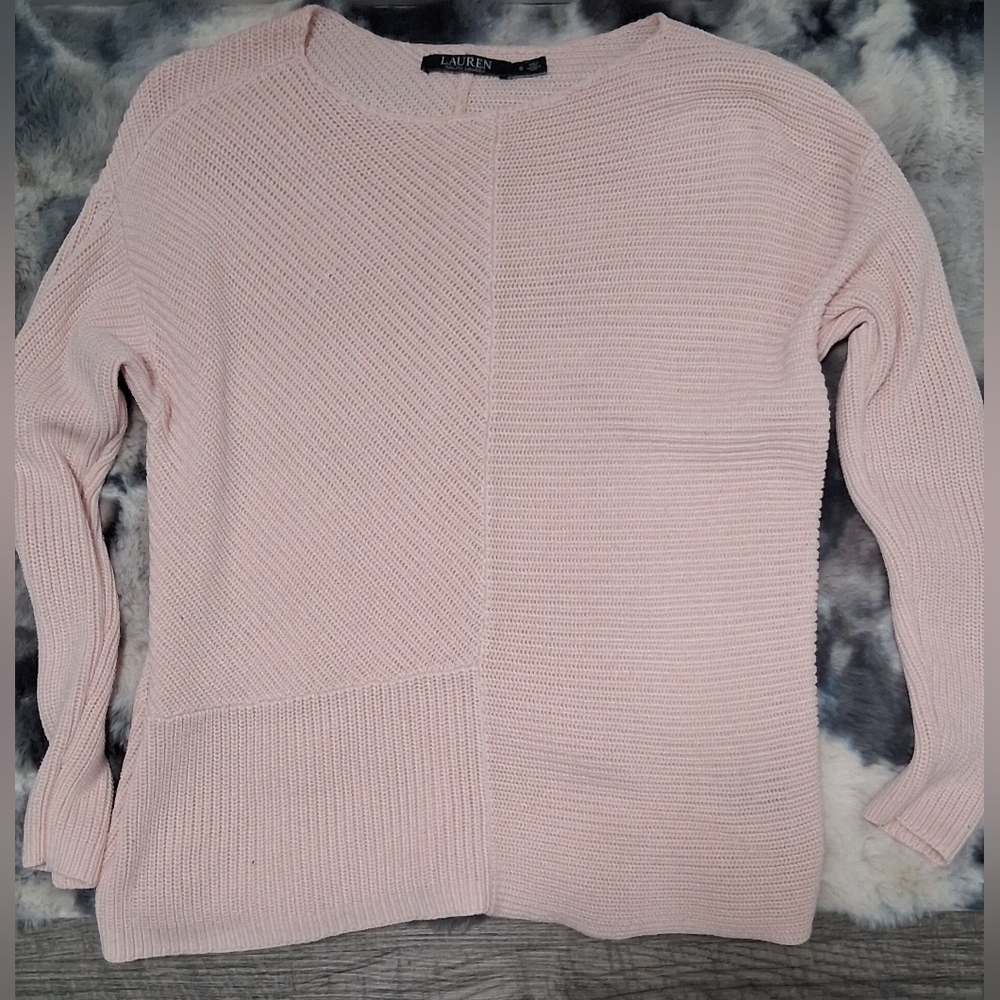 Ralph Lauren Women's Vintage Pink Round Neck Pullover Sweater Size Small - Picture 4 of 16